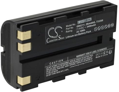 vhbw Akku kompatibel mit Geomax Zenith 20, Zenith 25 Lasermessgerät, Messgerät (3400mAh, 7,4V, Li-Ion)