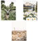 SWECOMZE 3er Poster Set, Natur- Bilder Set Wohnzimmer Deko Schlafzimmer - Wanddeko Ohne Bilderrahmen - Blumen, See,Sonnenuntergang (Stil A,30 x 40 cm)
