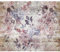decomonkey Fototapete Blumen Holz 150x105 cm Design Tapete Fototapeten Vlies Tapeten Wandtapete Moderne Wand Schlafzimmer Wohnzimmer Bretter Optik Schrift Vintage Pflanzen Braun Violett Rosa