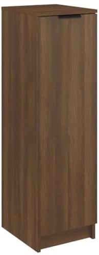 vidaXL Mueble Zapatero Madera contrachapada marrón Roble 30x35x100 cm