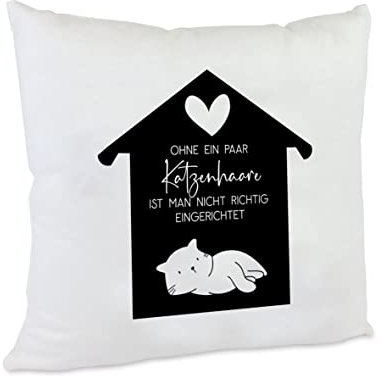 Kilala personalisiertes Schmusekissen Katzenkissen Geschenkidee Katzenliebhaber weiches Sofakissen mit Füllung Dekokissen Zierkissen Haus (Katzenhaare)
