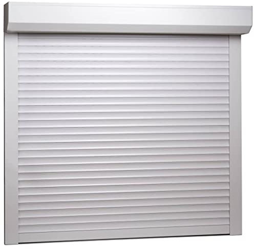Hommdiy Rollladen Aluminium,Rollladen Gute Wärme- und Schalldämmung Rollladenpanzer Behang Rolladen Rolladenbehang Vorbaurollladen (Weiß-160 x 150 cm (B x H))