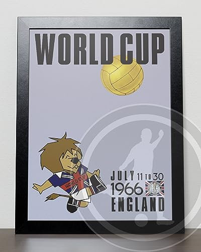 ENGLAND 1966 World Cup England retro Football Soccer poster, ideal gift for any football fan