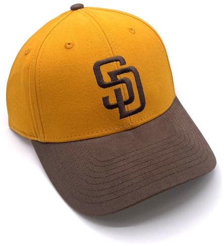 Offiziell lizenzierte San Diego MVP zweifarbige Baseballmütze, klassisches Team-Logo, verstellbar, bestickt, Mehrfarbig, Einheitsgröße