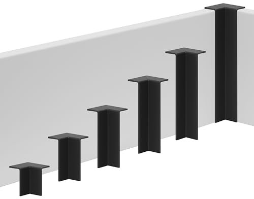 REESE Innenecke Schwarz für Sockelleisten - 18 x 60 mm - passgenau - Profil Weimar - Verbinder für Leisten - einfache Montage ohne Bohren