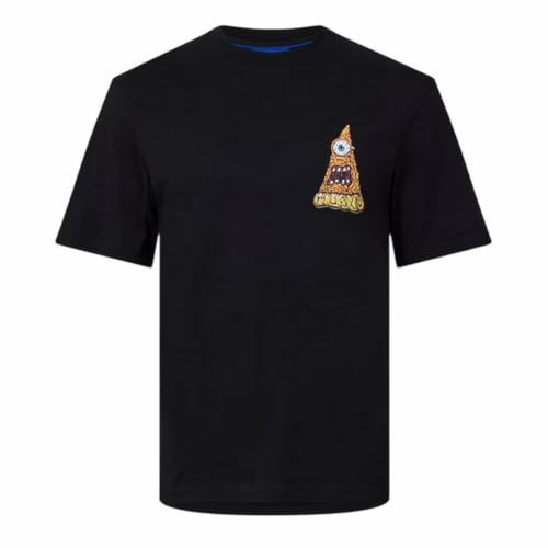 HUGO Herren Nizzerio T Shirt, Schwarz, M EU