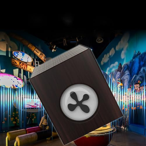 YXFAZPP Magnetic Fluid Bluetooth Speaker Outdoor Long Life Wireless Link Bluetooth Speaker,360° Surround Sound (Brown)