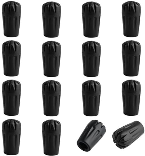 16 STK Trekkingstock-Stoßfänger, Trekkingstock-Spitzen, Trekking Stock-Stoßdämpfer, Trekkingstöcke, Asphaltberge, Trekking-Stecker-Zubehör