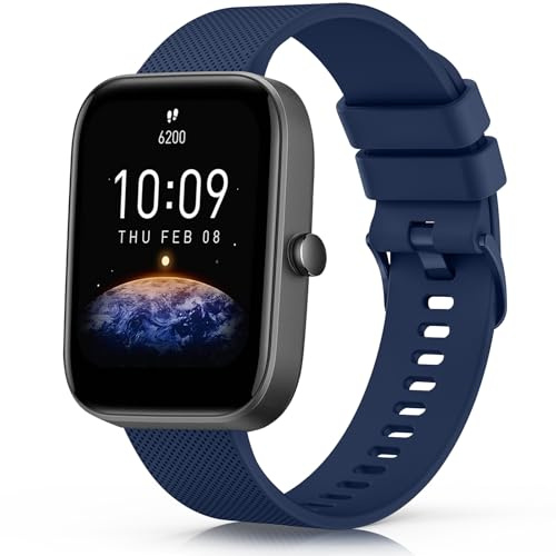 Mugust Armband für Amazfit Bip U Pro/Bip/Lite/S/3/3 Pro - Verstellbares Klassisches Sport Ersatzarmband für Damen und Herren