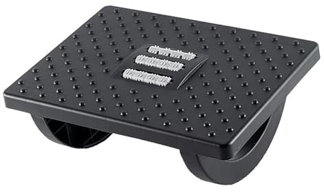 Unter Dem Schreibtisch Fußruhe Verbesserte Office Foot Pedal den Kreislauf Anti -Slip Tragbar für Zuhause (BLACK)