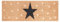 Large Embossed and Printed Coir Door Mat 40 x 125 cm Extra Long Heavy-Duty Hallway Entrance Runner Non-Slip Eco-Friendly Coconut Fibre for Indoor Outdoor Use [Star]