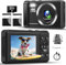 Digital Camera 4K 64MP Digital Camera with 32G SD Card Autofocus Vlogging Camera with Two 1200 mAh Batteries for Photography 16X Digital Zoom Mini Compact Camera for Kids Teenagers Beginners Adults