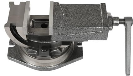 Manuell Tischschraubstock, 360° Schraubstock Drehbar, 0-90° Standardskala, Max. Öffnungsgröße 3.15in, Maschinenschraubstock für Schleifmaschinen Fräsmaschinen