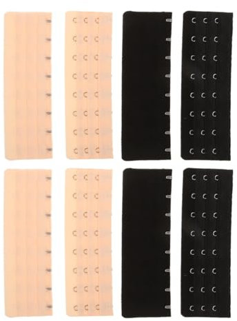 LIFKOME 8pezzi Estensore Per Reggiseno Regolabile in Ganci Ricambio Per Biancheria Posteriore Per Vestibilità