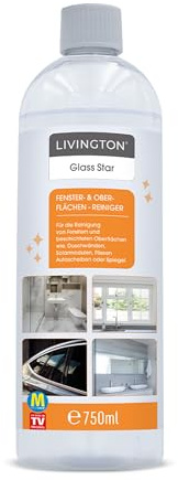 Livington GlassStar Fenster- und Oberflächenreiniger 750ml - Zubehör für Livington Window Buddy Fensterreinigungsgerät - streifenfreie Sauberkeit