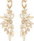 Kristall Ohrringe,Damen Ohrringes,Ohrringe Glitzer,Kristall Hochzeit Ohrringes Schmuck Frauen Mädchen (Gold)