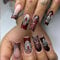 Gothic Red Press On False Nails – Handmade Long Square Nails with Spider Web Design, Jelly Tool Artificial Nails Set for Women, Elegant Touch Nail Art Set