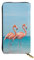 Bryptxztxt Flamingo in Water Damen Lange Geldbörse – Große Kapazität PU-Leder Geldbörse mit Kartenhalter Etui Kredit Münzen Geldbörsen & Reißverschluss Clutch Geldbörsen für Damen & Mädchen, Größe 3D