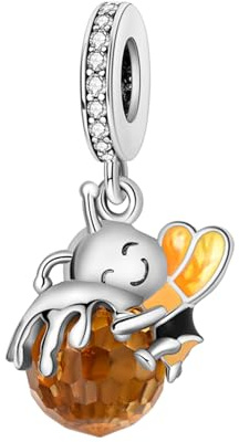 YIXUAN Kompatibel mit Pandora Armbändern 925er Silber passt für Halsketten Anhänger Perlen und Charm-Schmuck als Geschenk für und Freunde