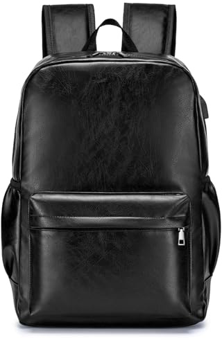 BAGZY Laptop Backpack for Men 15.6 Inches Waterproof Travel Bag 40x30x15 cm British Airways jet2 Cabin Bags Underseat Travel Backpacks with USB Port Work Bag for Teachers School College Business Black