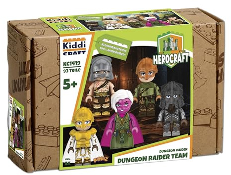 KIDDICRAFT KC1419 Kiddiz Figuren-Pack: Dungeon Raider - Klemmbaustein-Figuren