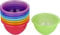 Kigima Schalen Set 8x13cm Bunt – Kleine Schüsseln aus robustem Plastik – Ideal als Snack Schüsseln, Dessert- oder Salatscchüssel – Plastikschalen aus bruchsicherem Kunststoff – Made in EU