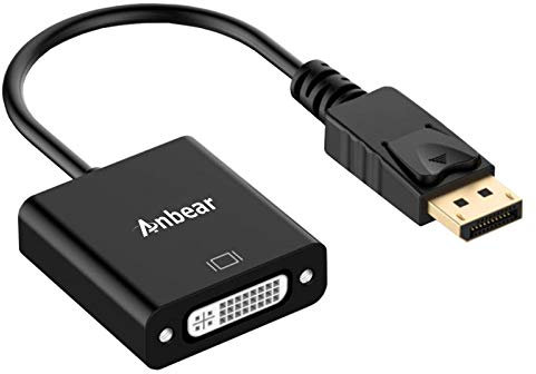 Anbear DisplayPort to DVI Adapter, Display Port to DVI-D Adapter (Male to Female) Compatible with Computer,Desktop,Laptop,PC