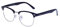 JoXiGo Herren Damen Retro Nerd Brille Halbrahmen Hornbrille Ohne Stärke Klare Linse mit Etui