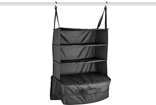 CALIMA 46035 Camping Wandregal, 41x26x70 cm, schwarz