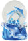 Water Globe - Delfin von Deluxebase. Delfin Schneekugel mit Harzfigur und geformter Basis. Tolle Wohndekoration, Ornamente und Geschenke.