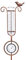 MUMTOP Regenmesser Outdoor - Thermometer für Außentemperatur, Metall Vogel Gartenstecker Wetterbeständig Outdoor Dekoration für Rasen, Hof und Garten