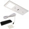 Domus Line LED Aluminium Unterbauleuchte FYN SE D-MOTION mit Sensor (190 x 70 mm, 12V, 5W, 2700–6000 K, Micro12, gebürstet) von SOTECH
