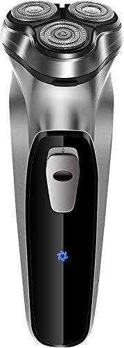 NWOUIIAY Shavers for Men Electric 3D Rotary Shaver Rechargeable with Pop-up Trimmer Cordless Shaver Wet & Dry Electric Razor USB Fast Charging with Indicator Light and Travel Lock