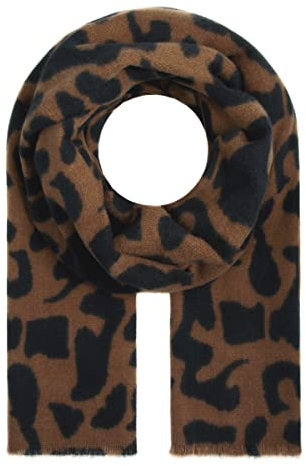 Majea Damenschal Winterschal Strickschal Damen Schal (880040) (braun 2)
