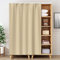 LIVEINU Schrankvorhänge für Küche, Kleiderschrank, Badezimmer, Staubdichter Vorhang für Regale, Wandpaneele, hängende Tür, Japanische Noren, Klettband Selbstklebend 80x140cm Khaki