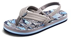 Reef Zehentrenner Sandale Jungen Little Ahi, Tan Sharks, EU 24