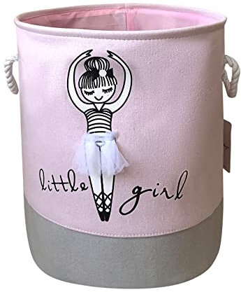 Bigepige Wäschekorb Faltbar, Aufbewahrungskorb Kinder, Körbe Aufbewahrung Spielzeugkorb Für Kinderzimmer Babyzimmer Deko Mädchen