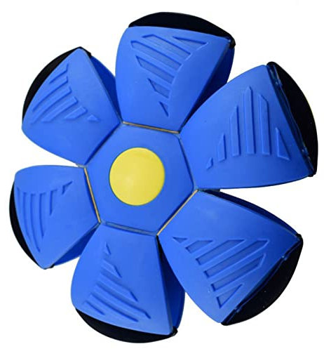 FAMKIT Balle soucoupe pour animal de compagnie, jouet pour chien, balle magique OVNI, balle soucoupe pour animaux de compagnie avec lumières colorées, balle disque, balle de jardin extérieur pour