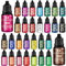 Lebensmittelfarbe - 30 x 10ml Lebendige Lebensmittel Farben zum Backen, Kuchen Dekorieren, Zuckerguss, Kekse, Fondant und Macaron - Flüssige Food Coloring für die DIY Seifenherstellung und Basteln