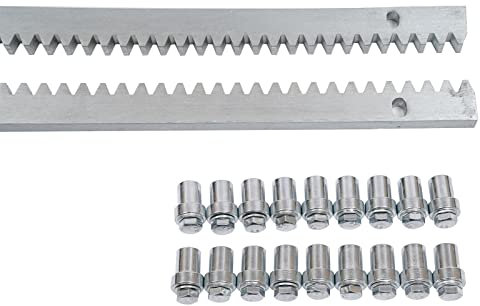 Zahnstange Zahnschiene 6 Stück 6x1m，Zahnstange für 2ton Torantrieb Schiebetorantrieb Antrieb
