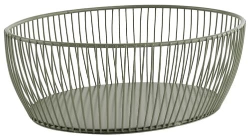 APS 30473 Korb -SVART- in smoke green 24 x 19 cm, Höhe 8 cm