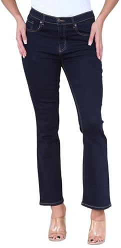 MYT Damen Magic Shaping Slim Flare Leg Jeans Stretch Hohe Taille Damen Bootcut Denim Größe 38-52