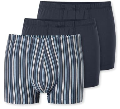 Schiesser Herren 3 Pack Unterwäsche Shorts mit weichem Bund Bio Baumwolle Multipack - 95/5 Organic, Sortiert 8_180216, 8