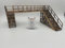 AT-BA Modellbau Slotcar-Brücke S-Form für 2 Fahrspuren, Maßstab 1:24 & 1:32, 350 x 170 x 395 mm LxBxH, Erwachsene, Rennbahn, Slotcar-Enthusiasten