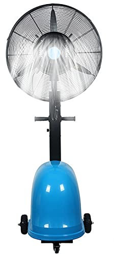 Misting Fan 3 Cooling Speeds Pedestal Fan with Mist, Heavy Duty Water Tank Electric Fans for Outside Restaurant, Garage, Gym, Factory Workshop (71cm/28in)