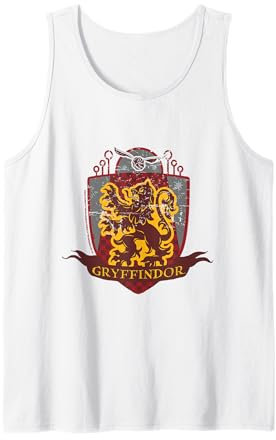 Harry Potter Gryffondor Quidditch Bouclier vieilli Débardeur
