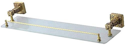 DDNGEJ Étagère de Salle de Bain Étagères de Salle de Bain Utilisation de Bureau Cloisons en Verre Plateau Suspendu Porte-savons Porte-Serviettes Maison Cuisine Support