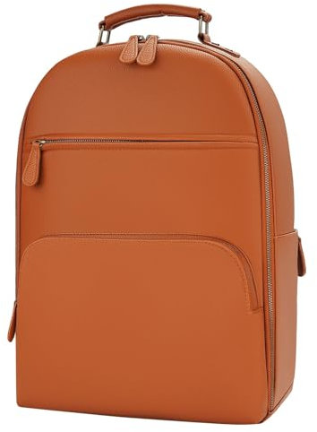 Divvia Camera Backpack Classic Leather for DSLR, Professional Camera Bag for Photographers with 15 Inch Laptop Compartment Large 20L Brown