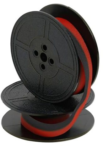 Schreibmaschine farbband,Original Farbband für DIN 2103 Drucker - 53mm Durchmesser, Zweifarbig Schwarz/Rot, Hochwertiges Druckerzubehör für Professionelle und Klare Druckergebnisse