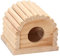SEWOART Hamsterzubehör Holzhaus Für Haustiere Schlafhütte Für Hamster Hamsterhaus Robust Und Sicher